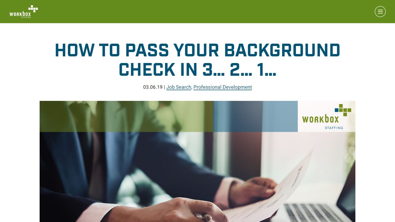 How to Pass Your Background Check in 3… 2… 1…